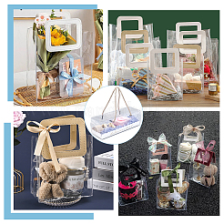 Rectangle Folding Paper & Plastic Storage Boxes with Polyester Rope Handle&nbsp;CON-WH0089-171B-01