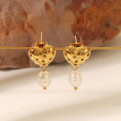 Hollow Heart 304 Stainless Steel Stud Earrings & Pendant Necklaces Sets for Women&nbsp;FA1341-1