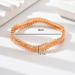 Middle Eastern Style Leaf Brass Bangles for Women&nbsp;QP3083