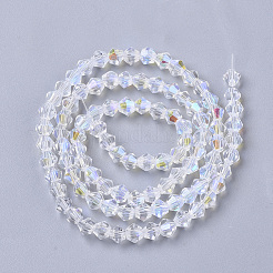Electroplate Glass Beads Strands&nbsp;EGLA-Q118-4mm-C17