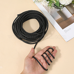 10M Round Imitation Leather Braided Cord&nbsp;WL-GF0001-32A-05