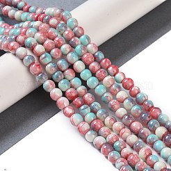 Baking Paint Glass Bead Strands&nbsp;GLAA-H031-01A-M