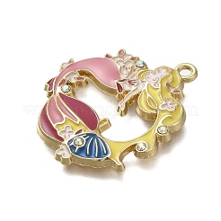Alloy Enamel Pendants&nbsp;LS-ENAM-S021-01G-D