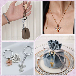 60Pcs 3 Color Alloy Keychain&nbsp;KEYC-PH01557