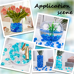 400pcs 4 Colors Transparent Acrylic Beads&nbsp;OACR-SC0001-49