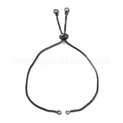 Rack Plating Adjustable Brass Slider Bracelet Making&nbsp;KK-M269-25