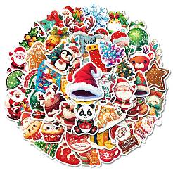 50Pcs Christmas Theme Cartoon Paper Stickers&nbsp;DIY-P085-05