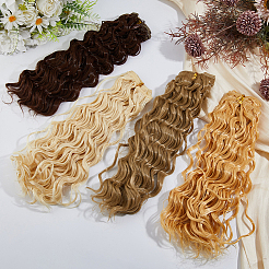 4Pcs 4 Colors High Temperature Fiber Long Instant Noodle Curly Hairstyle Doll Wig Hair&nbsp;DOLL-DC0001-03