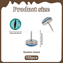 100Pcs Eye Glass Drawing Pins&nbsp;AJEW-PH01657