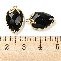 Natural Obsidian Faceted Pendants&nbsp;G-M431-06G-07