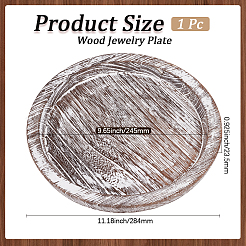 Wood Jewelry Plate&nbsp;DIY-WH20013-73B