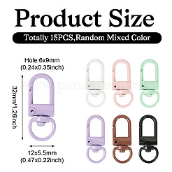 15Pcs Spray Painted Alloy Swivel Clasps&nbsp;FIND-TA0008-64