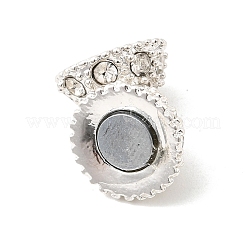 Rack Plating Alloy Magnetic Clasps with Loops&nbsp;PALLOY-F256-01A-S