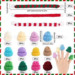 30Pcs 15 Styles Acrylic Fiber Cap Crafts Decoration&nbsp;FIND-SC0012-38