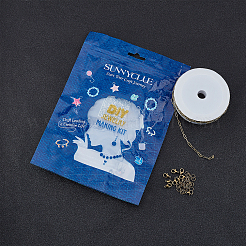 DIY Paperclip Chain Jewelry Making Kits&nbsp;DIY-SC0014-49AB