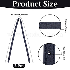 2Pcs Imitation Leather Adjustable Bag Straps&nbsp;DIY-CL0001-38B