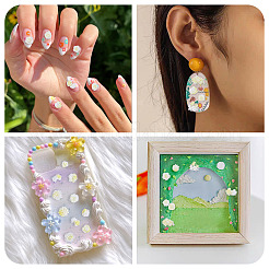200Pcs Flower & Butterfly Resin Cabochons&nbsp;CRES-TA0001-89D