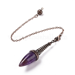 Natural Amethyst Dowsing Pendulums&nbsp;G-L524-06R-02