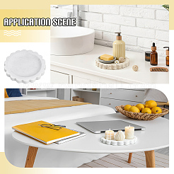 Natural Marble Jewely Display Trays for Necklaces Bracelets Earrings Rings&nbsp;AJEW-WH0880-75A
