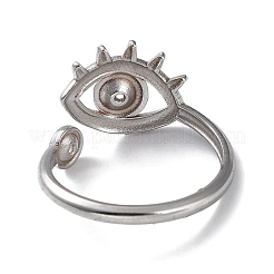 Tarnish Resistant 304 Stainless Steel Open Cuff Ring Components&nbsp;STAS-M323-60P