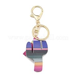 PU Leather Keychain&nbsp;KEYC-C007-02B-G
