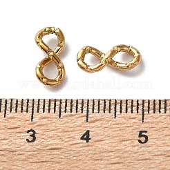 304 Stainless Steel Textured Infinity Linking Rings&nbsp;STAS-R164-03G-01