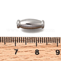 Barrel 304 Stainless Steel Magnetic Clasps&nbsp;STAS-D382-03C-P