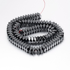 Non-magnetic Synthetic Hematite Beads Strands&nbsp;G-P341-40-4x8mm