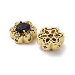Brass Micro Pave Cubic Zirconia Beads&nbsp;KK-B142-33G