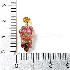 Natural Tourmaline Round Cluster Pendants&nbsp;LS-G-D094-04G