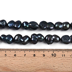 Natural Nucleated Baroque Keshi Pearl Beads Strands&nbsp;PEAR-S020-F13-01