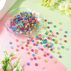 500Pcs Plastic Flower Beads&nbsp;KY-TADJ0001-07B