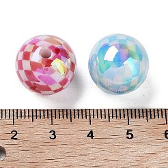 UV Plating Rainbow Iridescent Acrylic Beads&nbsp;OACR-O008-02A