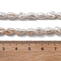 Natural Baroque Keshi Pearl Beads Strands&nbsp;PEAR-P064-06A-01A