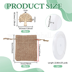 Poplar Wood Plywood Pendants&nbsp;DIY-PH0031-77A