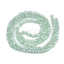 Electroplate Imitation Jade Glass Beads Strands&nbsp;EGLA-J025-F07