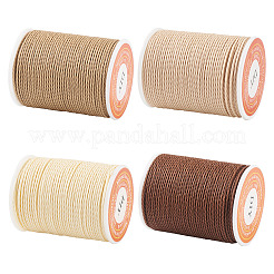 4 Rolls 4 Colors Round Waxed Polyester Cord&nbsp;YC-TA0001-21A