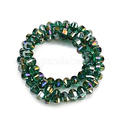 Electroplate Transparent Glass Beads Strands&nbsp;EGLA-B011-08A-AB04