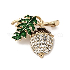 Alloy Rhinestone Brooch&nbsp;JEWB-K027-02G
