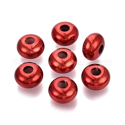 Valentine's Day UV Plating Opaque Acrylic European Beads&nbsp;PACR-T017-19M-M5