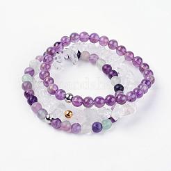 Natural Mixed Gemstone Stretch Bracelets&nbsp;BJEW-JB03365