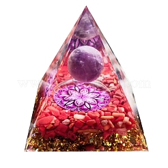 Orgonite Pyramids with Natural Red Jasper&nbsp;PW-WG59452-01