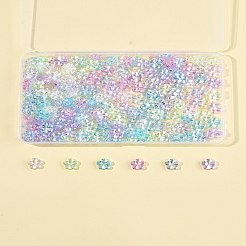 97.2G 6 Colors Transaparent Acrylic Beads&nbsp;PACR-FS0001-07