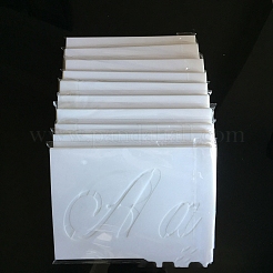 Letter A~Z/Number/Sign PET Plastic Hollow Painting Silhouette Stencil&nbsp;DRAW-PW0009-03