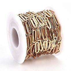 Brass Paperclip Chains&nbsp;CHC-S009-009G