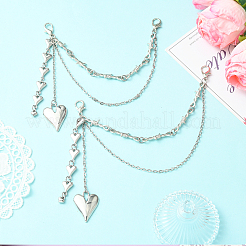 2Pcs Iron Boot Strap Chains&nbsp;HJEW-SW00407
