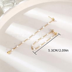 Stylish 304 Stainless Steel Tassel Stud Earrings&nbsp;TQ2986-3