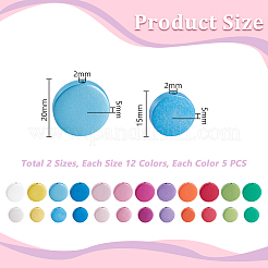 120Pcs 24 Styles Wood Beads&nbsp;WOOD-GA0001-98