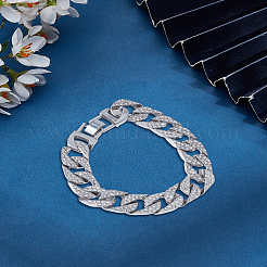 1Pc Alloy Leaf Link Chain Bracelets for Women&nbsp;BJEW-LP0001-63
