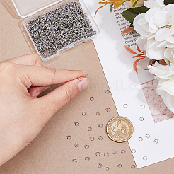 1000Pcs 304 Stainless Steel Open Jump Rings&nbsp;STAS-DC0016-02